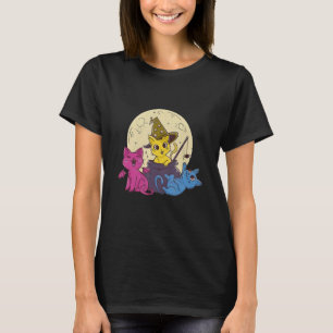 Pansexual Halloween Cat Costume Witch Kattunge LGB T Shirt