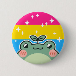 Pansexual HBT-Pride Flagga Frog Button Knapp