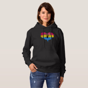 PANSEXUAL HJÄRTA - PANSEXUAL KÄRLEK - SYMBOL - T-SHIRT