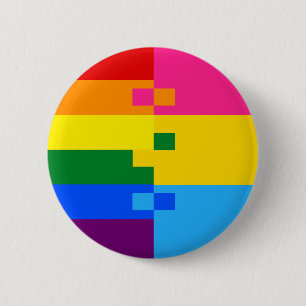 Pansexual Homoromantic klämmer fast Knapp