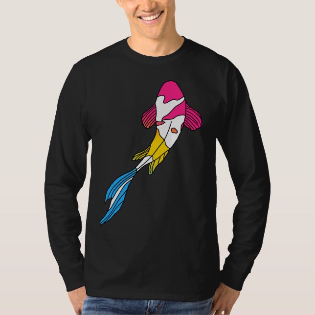 Pansexual Koi Fish T Shirt (Framsida)