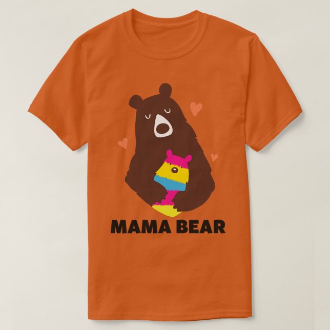 Pansexual Mamma Bear Pan-Pridet HGBT T Shirt (Design framsida)