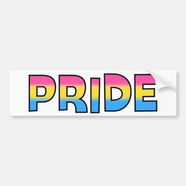 Pansexual/Omnisexual pride Bildekal (Framsidan)