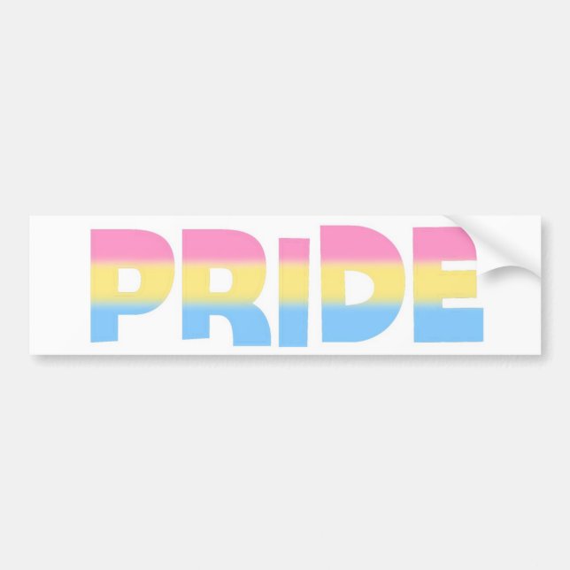 Pansexual/Omnisexual pride Bildekal (Framsidan)