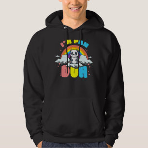 Pansexual Panda Rainbow Flagga Gay Lgbtq Lgbt Prid Hoodie
