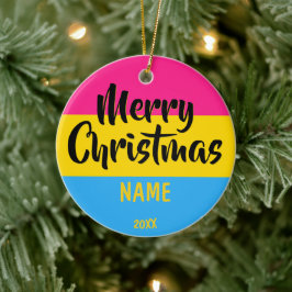 Pansexual Personlig jul Julgransprydnad Keramik