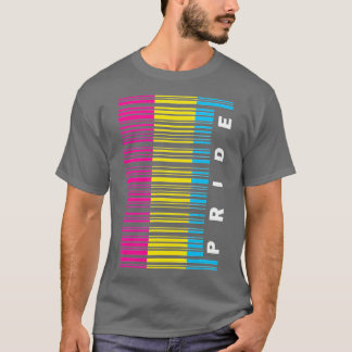 Pansexual Pride Barcode LGB T Shirt