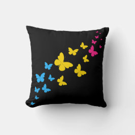 Pansexual Pride Butterfly Trail Kudde