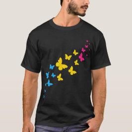 Pansexual Pride Butterfly Trail T Shirt