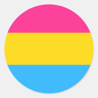 Pansexual Pride Circle Sticker