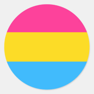 Pansexual pride cirklar klistermärken