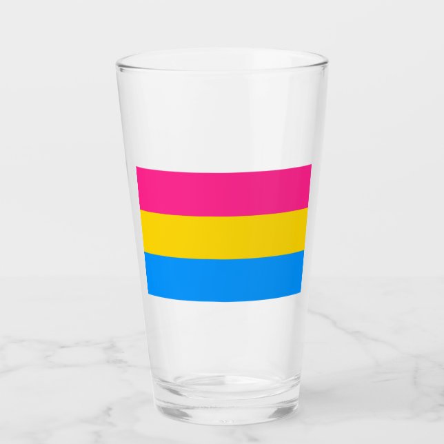 Pansexual Pride Färg Glaskopp (Framsida)