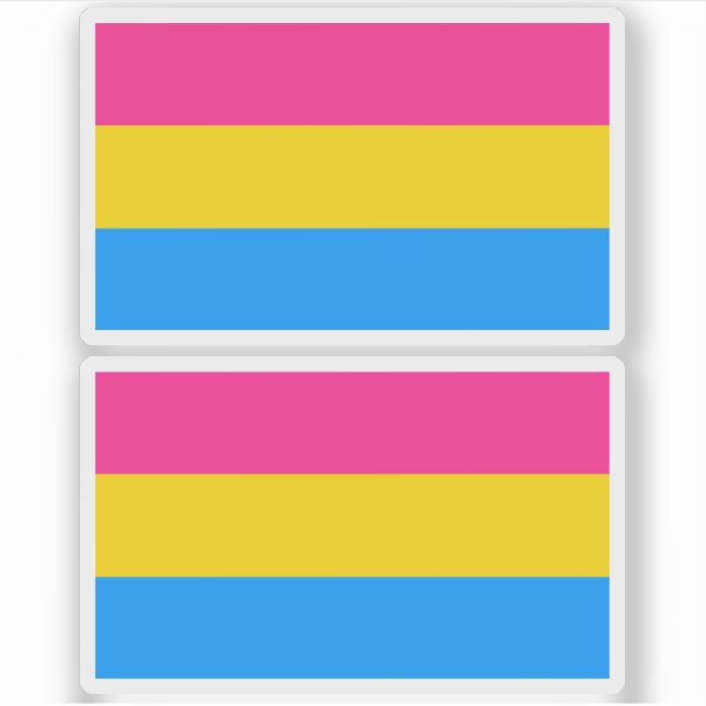 Pansexual Pride Färg Klistermärken (Framsida)
