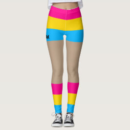 Pansexual Pride Faux Kort & Ben Leggings