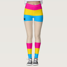 Pansexual Pride Faux Kort & Ben Leggings