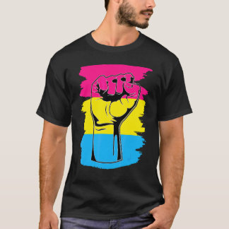 Pansexual Pride Fist Pansexuality Flagga Queer Pan T Shirt
