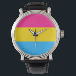 Pansexual Pride Flagga Armbandsur<br><div class="desc">Pansexual Pride Flagga. Visa ert pride och stöd för pansexualitet med denna underbara flagga och sprida lite fred och kärlek för att stödja jämlikhet i fråga om sexuell läggning! Besök vår affär för att upptäcka mer HBT-flaggor, Bisexual-flaggor, Trangender-flaggor och andra flaggor i världen.</div>