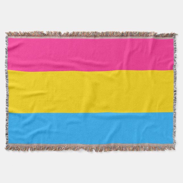 Pansexual Pride Flagga Filt (Framsidan)