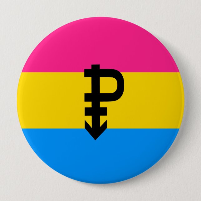 Pansexual Pride Flagga Knapp (Framsida)