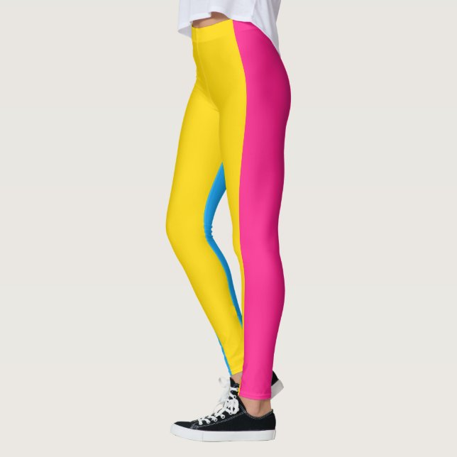 Pansexual Pride Flagga Leggings (Vänster)