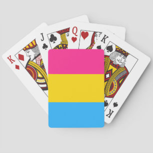 Pansexual Pride Flagga LGBTQ Casinokort