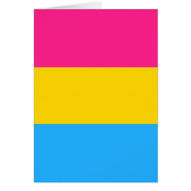 Pansexual Pride Flagga LGBTQ Hälsningskort (Framsidan)