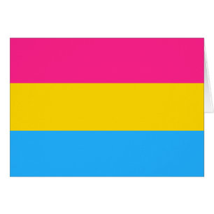Pansexual Pride Flagga LGBTQ Hälsningskort