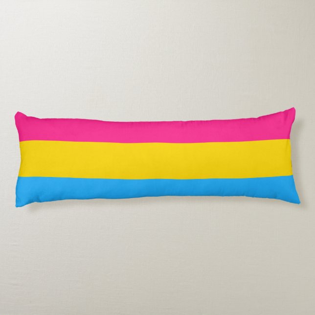 Pansexual Pride Flagga LGBTQ Kroppskudde (Baksidan)
