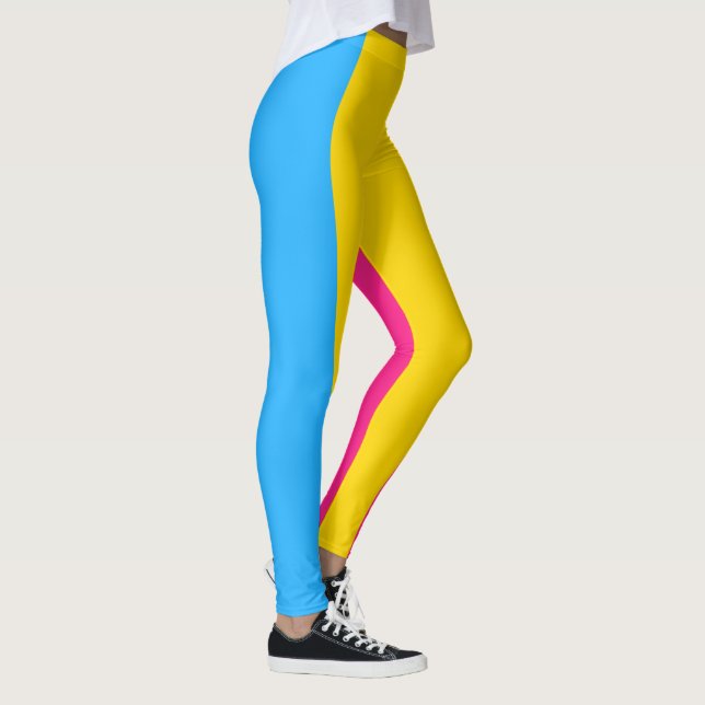 Pansexual Pride Flagga LGBTQ Leggings (Höger)