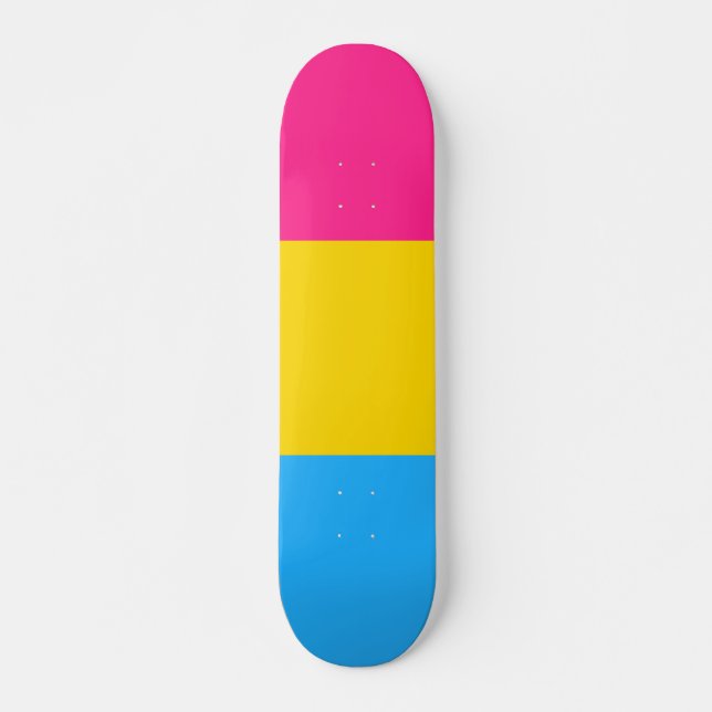 Pansexual Pride Flagga LGBTQ Mini Skateboard Bräda 18,5 Cm (Framsida)