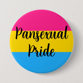Pansexual Pride Flagga med meddelande Knapp