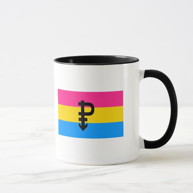 Pansexual Pride Flagga Mugg (Höger)