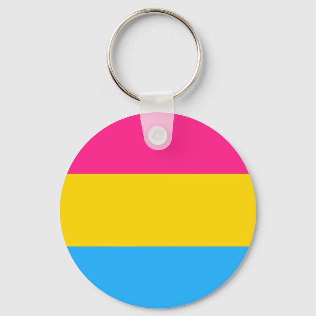 Pansexual Pride Flagga Nyckelring (Framsida)