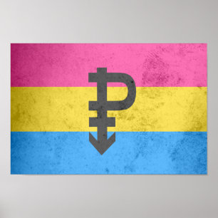 Pansexual Pride Flagga Poster