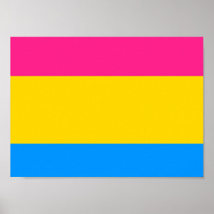Pansexual Pride Flagga Poster