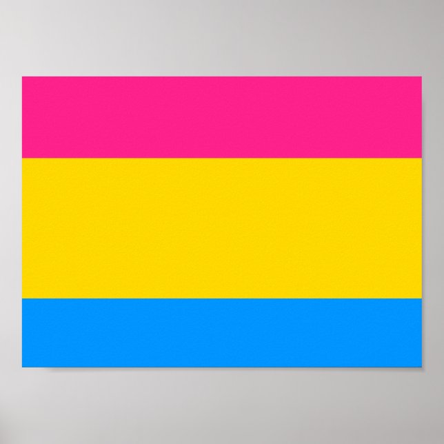 Pansexual Pride Flagga Poster (Framsidan)