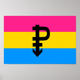 Pansexual Pride Flagga Poster