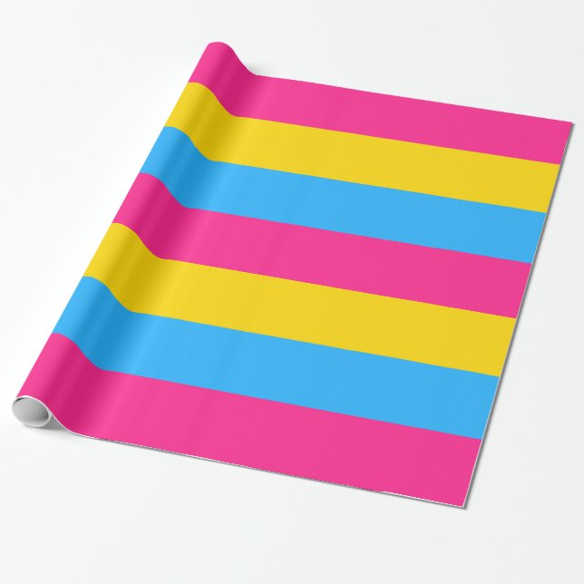 Pansexual Pride Flagga Presentpapper (Utrullad)