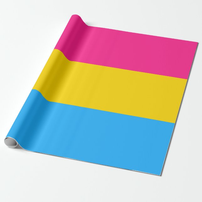 Pansexual Pride Flagga Presentpapper (Utrullad)