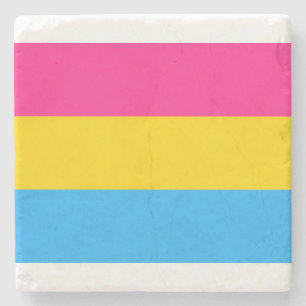Pansexual Pride Flagga Stenunderlägg