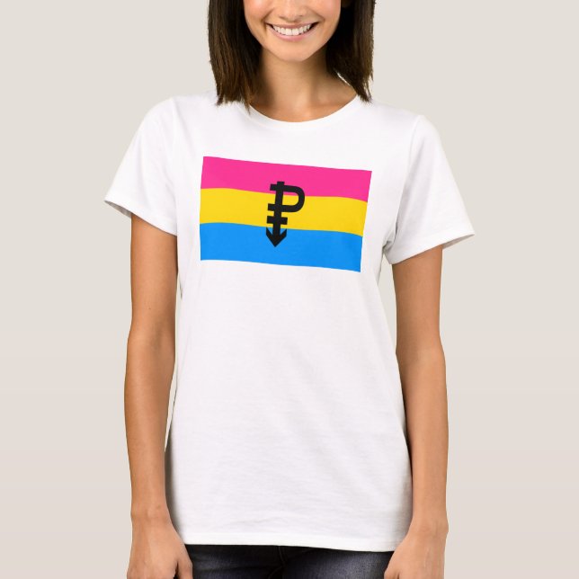 Pansexual Pride Flagga Tröja (Framsida)