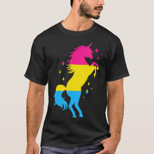 Pansexual Pride Flagga Unicorn Pansexual Flagga T Shirt