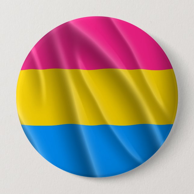 PANSEXUAL PRIDE FLAGGA VÅGIGT DESIGN - 2014 PRIDE. KNAPP (Framsida)