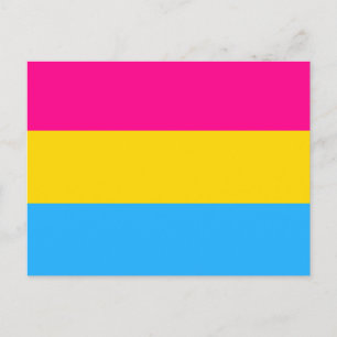 "PANSEXUAL PRIDE FLAGGA" VYKORT