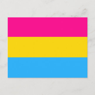 "PANSEXUAL PRIDE FLAGGA" VYKORT