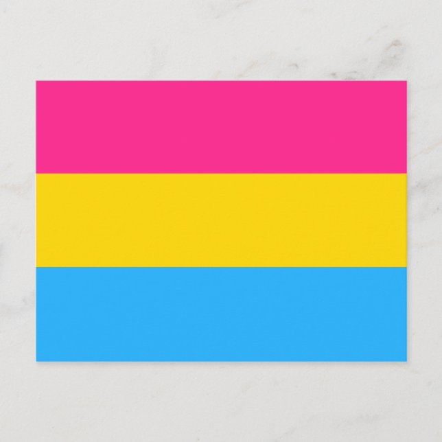 Pansexual Pride flagga Vykort (Framsida)