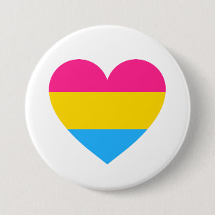 Pansexual Pride Heart Knapp