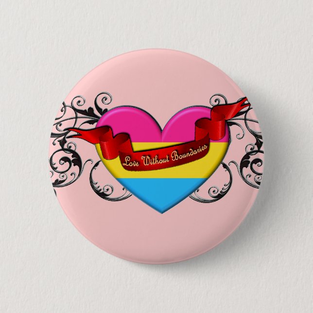 Pansexual pride: Kärlek utan gränser Knapp (Framsida)