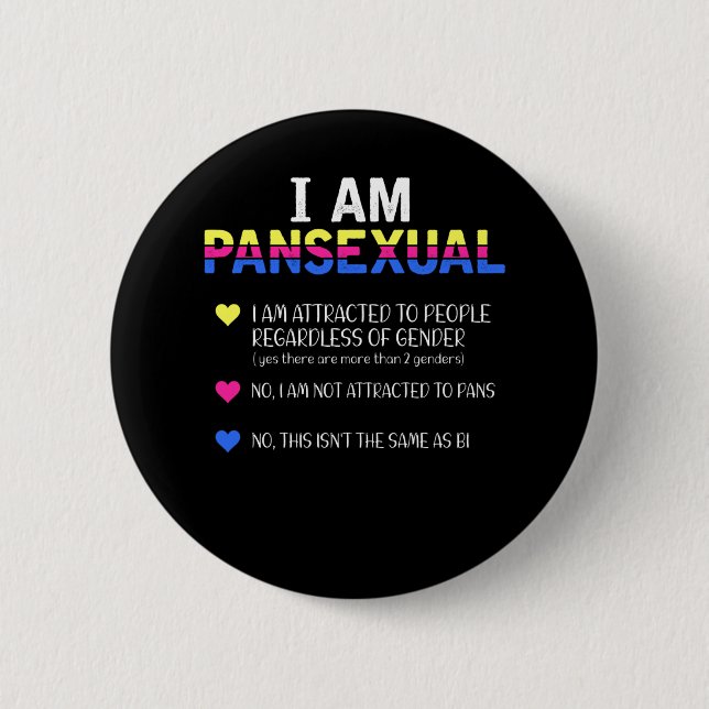 Pansexual Pride LGBT Equal-Höger Knapp (Framsida)