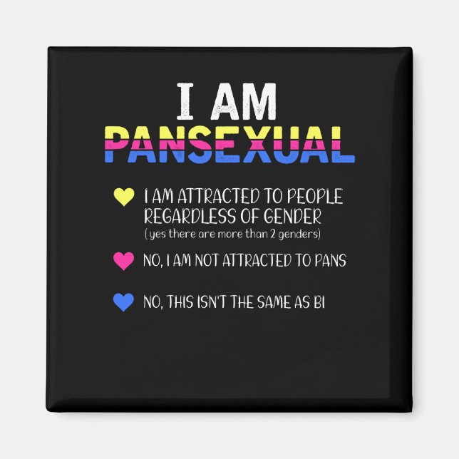 Pansexual Pride LGBT Equal-Höger Magnet (Framsidan)